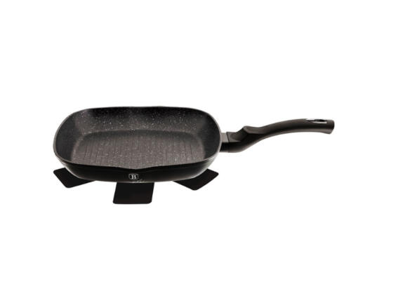 Berlinger Haus Γκριλιέρα 28 εκ. σε μαύρο/ασημί, Black Silver Collection BH-1846