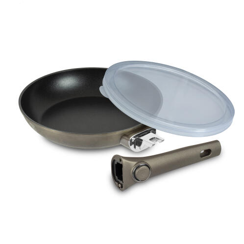 Berlinger Haus Τηγάνι 28 cm με αποσπώμενη λαβή σαμπανιζέ Crystal Collection BH-7162