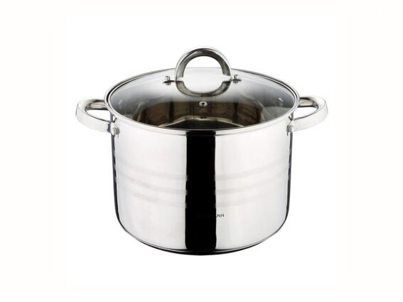 Blaumann Κατσαρόλα με Καπάκι 28 cm από Ανοξείδωτο Ατσάλι, Gourmet Line  BL-1012A