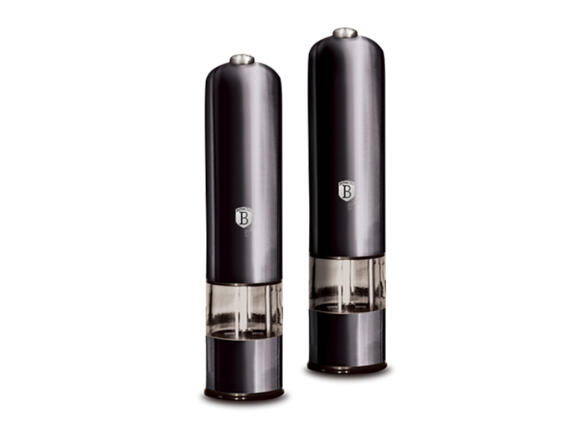 Berlinger Haus Σετ 2 τεμ ηλεκτρικοί μύλοι άλεσης μπαχαρικών, Metallic Line Carbon Pro BH-9288