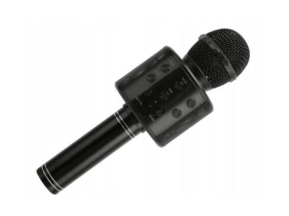 Aria Trade Ασύρματο Μικρόφωνο Καραόκε με Ενσωματωμένο Ηχείο Bluetooth MP3 Player Μαύρο