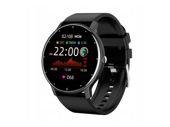 Smartwatch Έξυπνο Ρολόι με οθόνη  1.2 και Bluetooth Συμβατό με Android και iPhone, σε Μαύρο Χρώμα