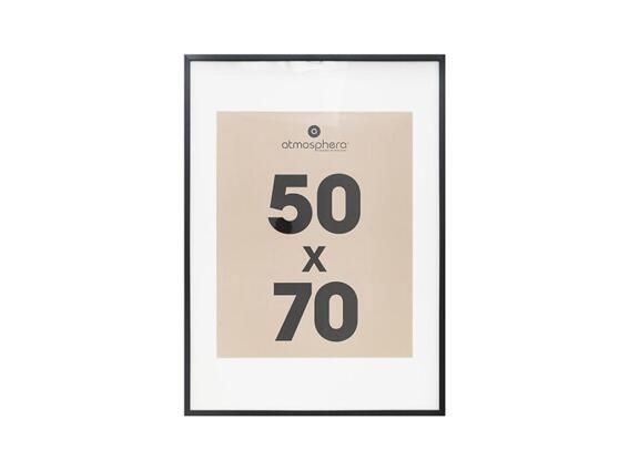 Κορνίζα Τοίχου για Φωτογραφίες με Ξύλινο Πλαίσιο σε Μαύρο Χρώμα, 50x70 cm