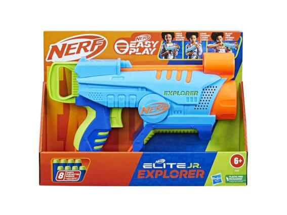 Hasbro Nerf Εκτοξευτής Elite Junior Explorer με 8 Βελάκια Αφρού, F6367