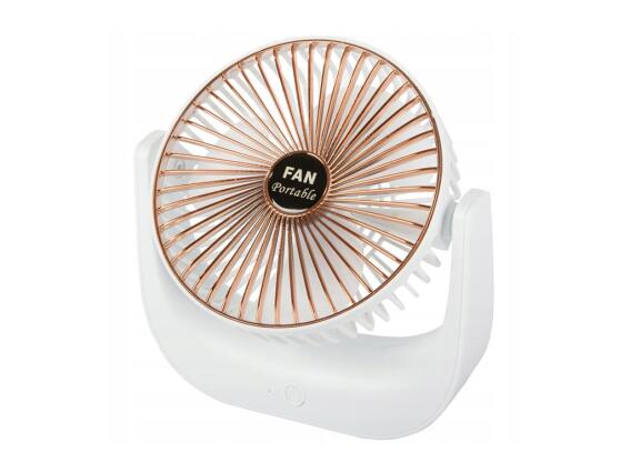 Ασύρματος Ανεμιστήρας Γραφείου USB  με Επαναφορτιζόμενη Μπαταρία 4.5W σε Λευκό Χρώμα, 20x21.5 cm