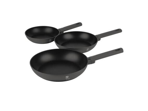 Berlinger Haus Σετ Τηγάνια 3 Τεμ. με Τριπλή Αντικολλητική Επίστρωση, Anthracite Collection BH-8138