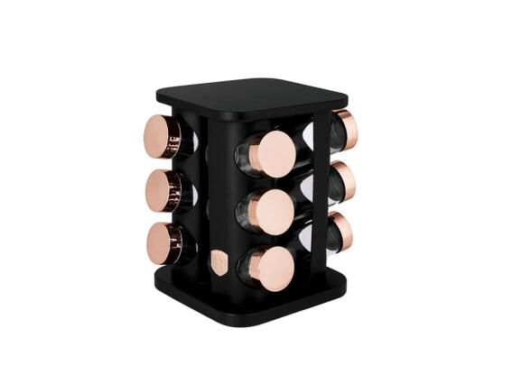 Berlinger Haus Σετ Θήκη Μπαχαρικών 13 τεμ, με Περιστρεφόμενη Βάση, Black Rose Collecttion BH-8559