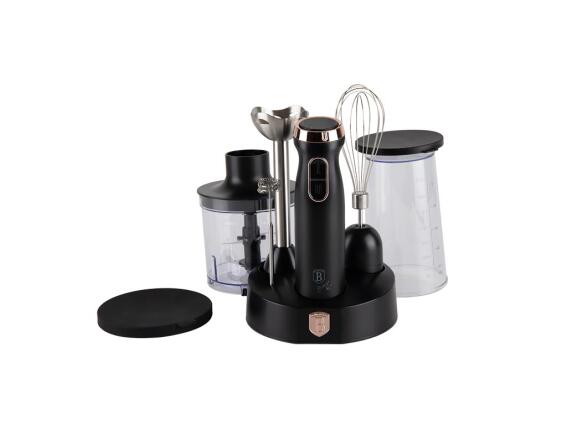 Berlinger Haus Ραβδομπλέντερ Χειρός Σετ 6 Τεμάχια 800W με Λεπίδα Τιτανίου BH-9561 Black Rose