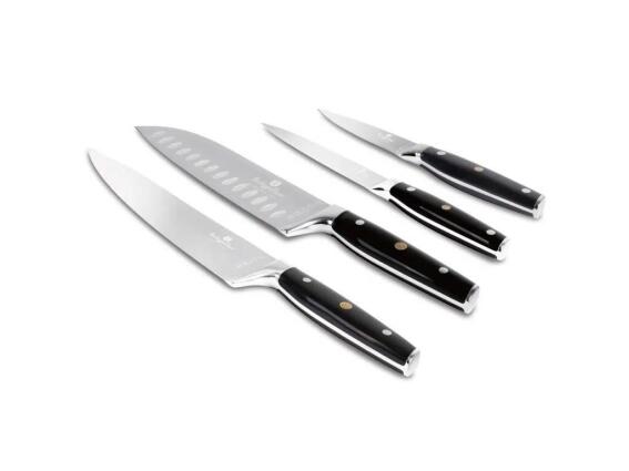 Berlinger Haus Σετ 4 Τεμ  από Ανοξείδωτο Ατσάλι 3cr13, Matte Black Collection BH-3135