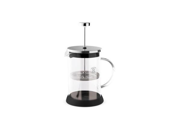 Berlinger Haus Χειροκίνητη Καφετιέρα 800ml για Γαλλικό Καφέ και Τσάι, Black Silver BH-6303A