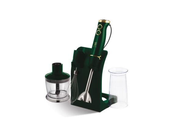Berlinger Haus Σετ Ραβδομπλέντερ Χειρός 5 Τεμ, με 4 Εξαρτήματα Μίξερ, Emerald Collection BH-9299