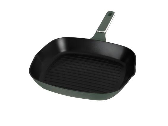 Berlinger Haus Αντικολλητικό Τηγάνι Γκριλ (Grill) 28cm, Matte Green Collection BH-8161