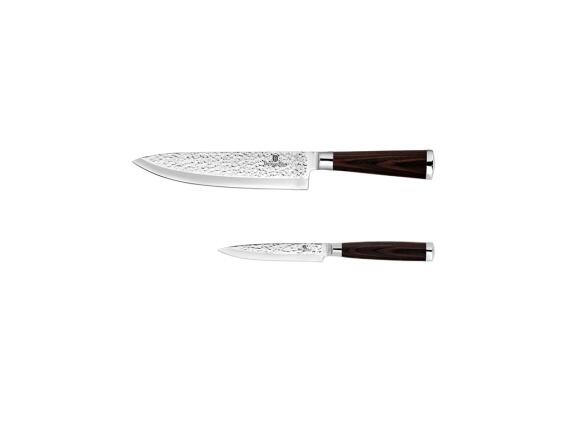 Berlinger Haus Σετ 2 Μαχαιριών από Ανοξείδωτο Ατσάλι 5CR15i, με Ξύλινη Λαβή, Primal Gloss H-2489