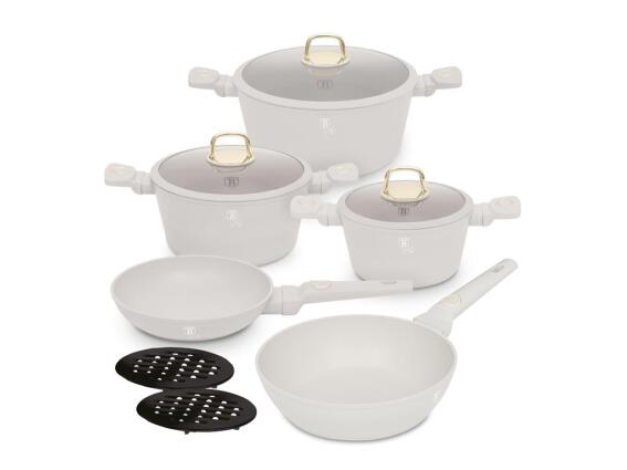 Berlinger Haus Σετ Αντικολλητικά Μαγειρικά Σκεύη 10 τεμ από Αλουμίνιο, Sahara Collection  BH-8080N