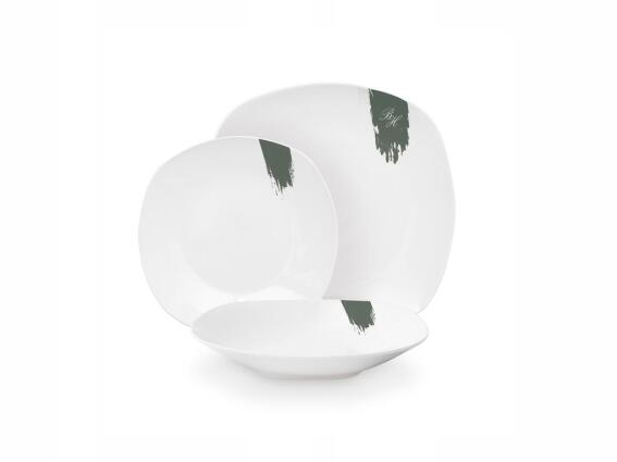 Berlinger Haus Σετ Σερβίτσιο 18 Τεμαχίων από Πορσελάνη, Matte Green BH-10205
