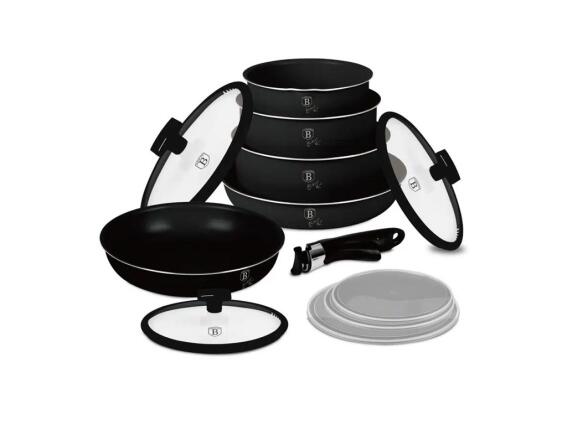 Berlinger Haus Σετ Μαγειρικά Σκεύη 12 τμχ Αντικολλητικά με Πάτο Induction, Monaco Collection BH-8249
