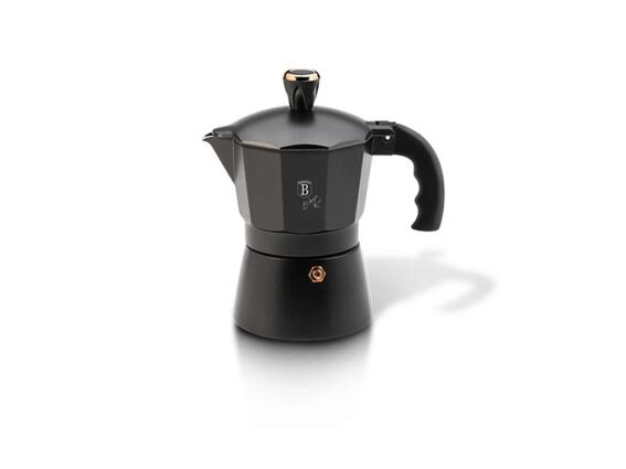 Berlinger Haus Καφετιέρα από Αλουμίνιο για 3 Φλυτζάνια Καφέ, Black Rose Collection BH-8560N