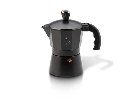 Berlinger Haus Καφετιέρα για Espresso για 6 φλυτζάνια καφέ, Black Rose Collection BH-8561N