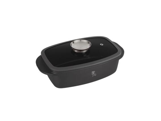 Berlinger Haus  Αντικολλητική Γάστρα με Καπάκι 32cm 6lt, Anthracite Collection BH-8800