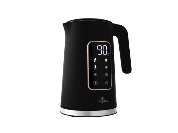 Berlinger Haus Ηλεκτρικός Βραστήρας 1.7lt με Ψηφιακή Οθόνη 2200W BH-9674 Black Rose