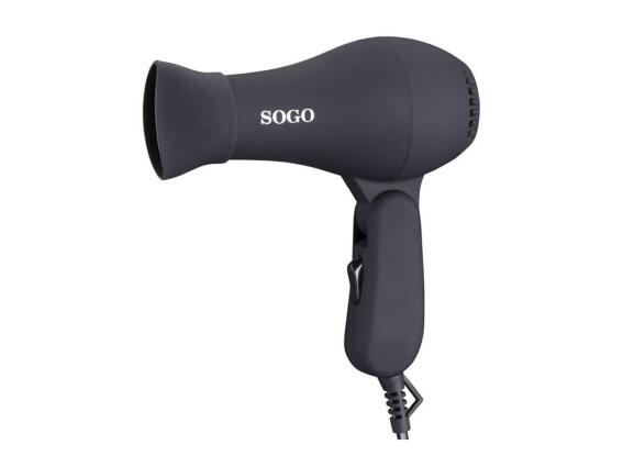 Sogo Σεσουάρ Μαλλιών Ταξιδίου Πτυσσόμενο 800W 17x11x7 cm, SEC-SS-3615 Μαύρο