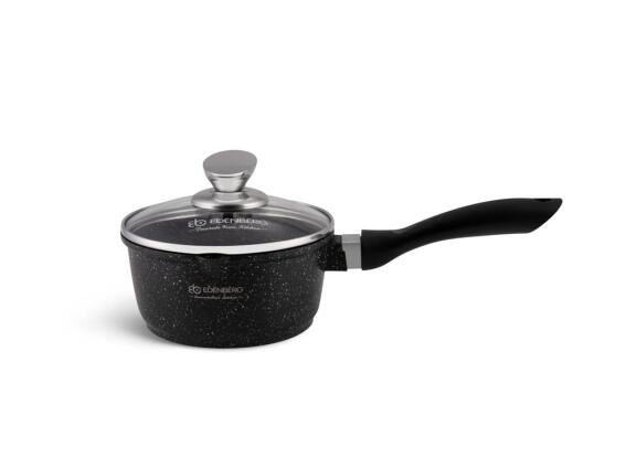 Edenberg Κατσαρολάκι 20cm με Κεραμική Μαρμάρινη Επίστρωση και Γυάλινο Καπάκι, EB-8162