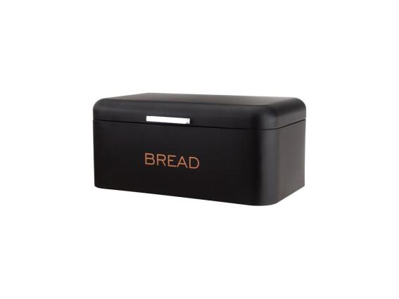 Cheffinger Μεταλλική Ψωμιέρα από Ανοξείδωτο Ατσάλι, σε Μαύρο Χρώμα, 34x18x20 cm, CF-BB34