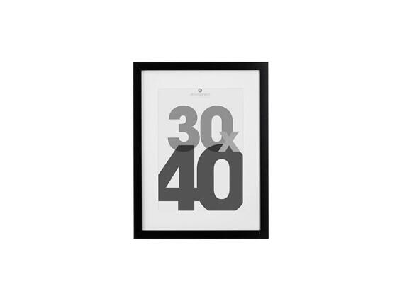 Ξύλινη Κορνίζα με Μαύρο Πλαίσιο από MDF, για Οριζόντια ή Κάθετη Τοποθέτηση, 30x40 cm