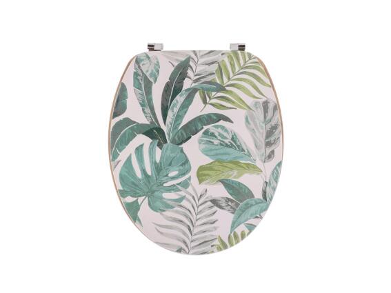 Ξύλινο Καπάκι Τουαλέτας από MDF 18'' με Ανοξείδωτους Μεντεσέδες, 46x37.5 cm