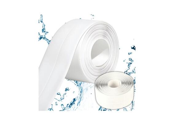 Αυτοκόλλητη Ταινία Στεγανοποίησης, Για Το Μπάνιο Και Κουζίνα, από PVC, σε Λευκό Χρώμα, 3m