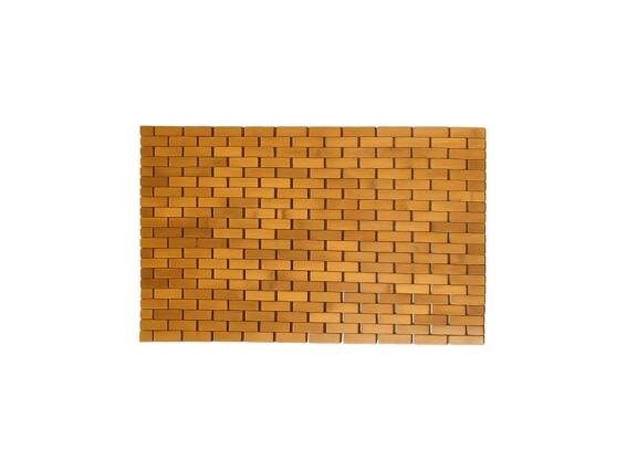 Ξύλινο Αντιολισθητικό Πατάκι Μπάνιου από Bamboo, 80x50x1 cm