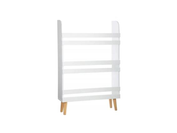 Παιδική Βιβλιοθήκη με 3 Ράφια για Παιχνίδια και Βιβλία, από MDF σε Λευκό Χρώμα, 50x15x95 cm