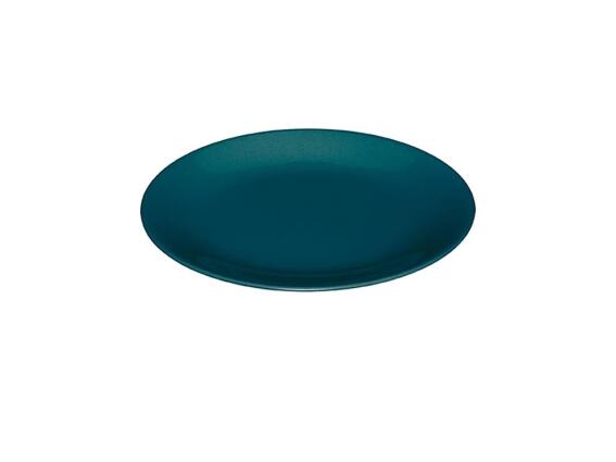 Στρογγυλό Επίπεδο Κεραμικό Πιάτο Φρούτου σε Πετρόλ χρώμα, Διαμέτρου 20 cm