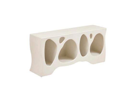 Χαμηλό Έπιπλο Εισόδου Κονσόλα σε Χρώμα Ιβουάρ, 137x36x61.5 cm