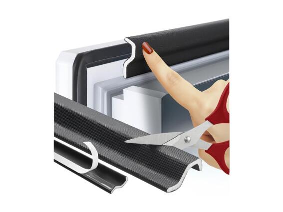 Αυτοκόλλητη Ταινία Στεγανοποίησης 4m για Παράθυρα και Πόρτες, σε Μαύρο Χρώμα