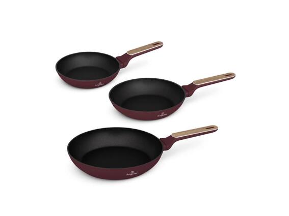 Berlinger Haus Σετ Aντικολλητικά Τηγάνια 3 Τεμ. από Αλουμίνιο, Leonardo Collection ΒΗ-8303