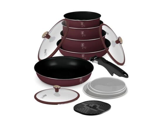 Berlinger Haus Σετ Μαγειρικά Σκεύη 13 Τεμ από Αλουμίνιο, Leonardo Nordic Collection BH-8418