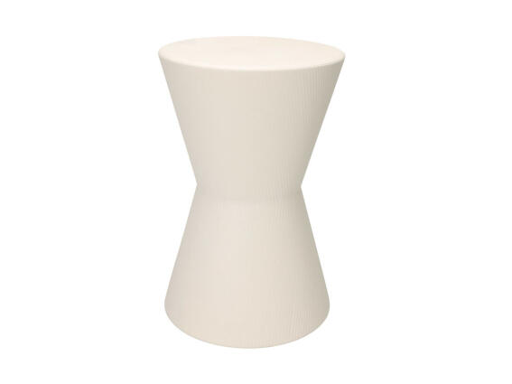 Μεταλλικό Βοηθητικό Τραπεζάκι Σαλονιού, Κομοδίνο, σε Λευκό Χρώμα, 29x29x45 cm, Side Table