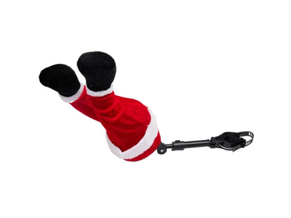 Χριστουγεννιάτικο Στολίδι Δέντρου Πόδια Αι Βασίλη, με Κίνηση, Μπαταρίας, 15.5x13x35 cm