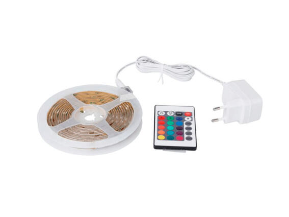 Ταινία Led RGB 5V, με 150 Led, Usb και Τηλεχειριστήριο, 5 μέτρων, 16x2.5x16 cm