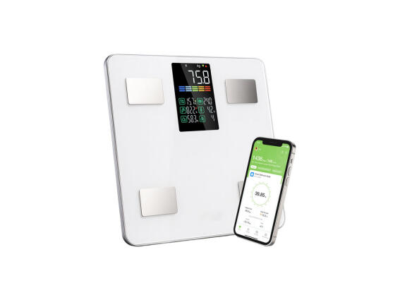 Ηλεκτρονική Ζυγαριά Μπάνιου, Smart, με Ανάλυση Σώματος, Bluetooth και LCD οθόνη, 226kg, 30x30x3 cm