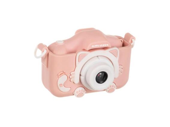 Παιδική Φωτογραφική Μηχανή και Κάμερα με Full HD, 32GB Κάρτα και Selfie, σε ροζ Χρώμα, 10.5x5x6 cm