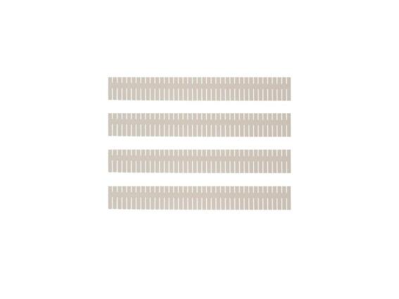 Σετ Πλαστικά Διαχωριστικά Συρταριών Ρυθμιζόμενα 4 Τεμαχίων, 46.3x7cm