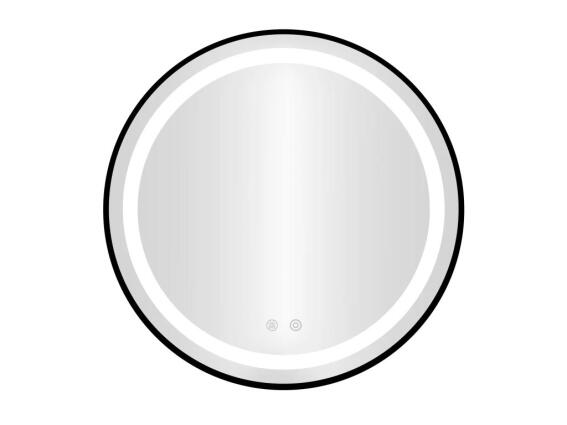Επιτοίχιος Στρογγυλός Φωτιζόμενος LED Kαθρέφτης Mπάνιου Αφής 80 cm με Αντιθαμβωτική Λειτουργία