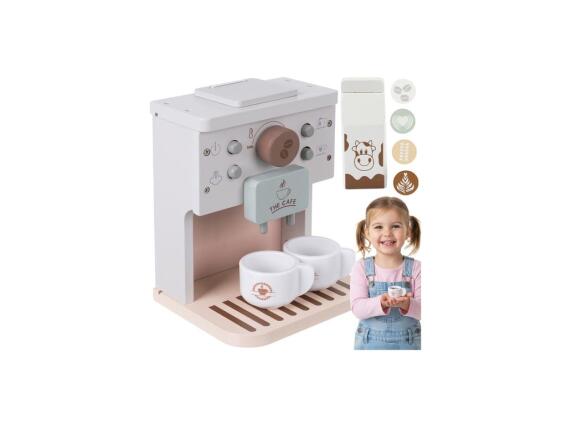 Σετ Παιδική Ξύλινη Καφετιέρα με 7 Αξεσουάρ, 15x12.5x20 cm