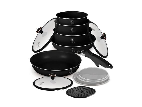 Berlinger Haus BH-8419 Σετ Μαγειρικά Σκεύη 13 Τμχ Black Rose Collection