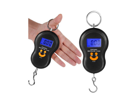 Ruhhy Φορητή Ψηφιακή Ζυγαριά Αποσκευών με γάντζο, Μέγιστο βάρος 50kg, 21x7x2 cm