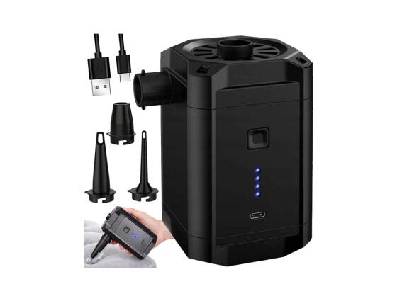 Επαναφορτιζόμενη Ασύρματη Ηλεκτρική Αντλία, Τρόμπα Αέρος με USB με 3 Ανταλλακτικά Ακροφύσια