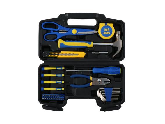 Kinzo Σετ Εργαλείων 39 Τεμαχίων σε Πλαστικό Μπλε Βαλιτσάκι Μεταφοράς, 17795