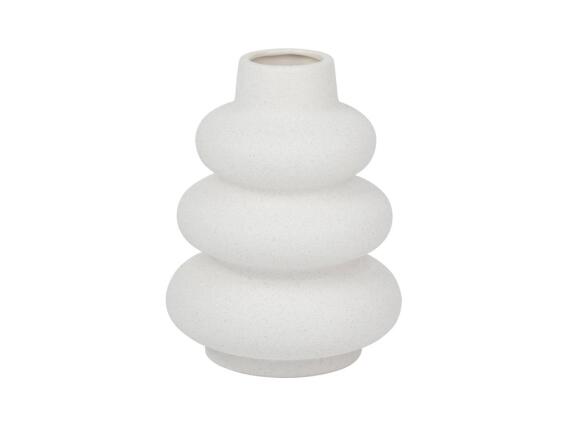 Arti Casa Διακοσμητικό Κεραμικό Βάζο σε Λευκό Χρώμα, 14.5x19 cm, 24390